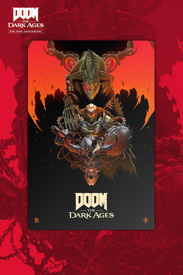 DOOM: The Dark Ages Luke Preece x Billelis Lithograph (Limited Edition)
