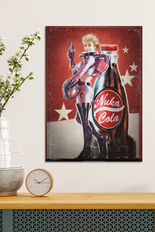 Alternative view of Fallout Nuka-Girl Metal Poster by Displate