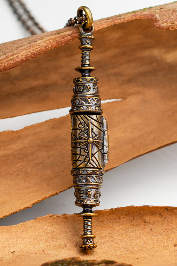Alternative view of Hinged Elder Scroll Necklace