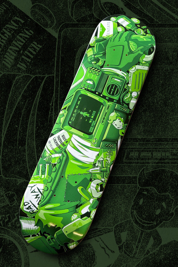 Fallout Wasteland Inventory Skate Deck Pip Variant