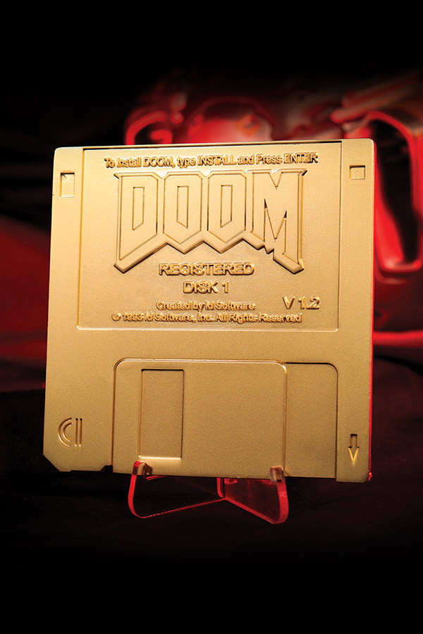 DOOM Floppy Disk Limited Edition Imitation Gold Plated Replica