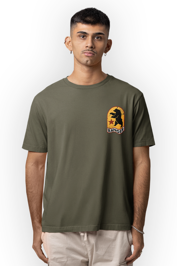 Alternative view of Fallout NCR Ranger Badge Tee