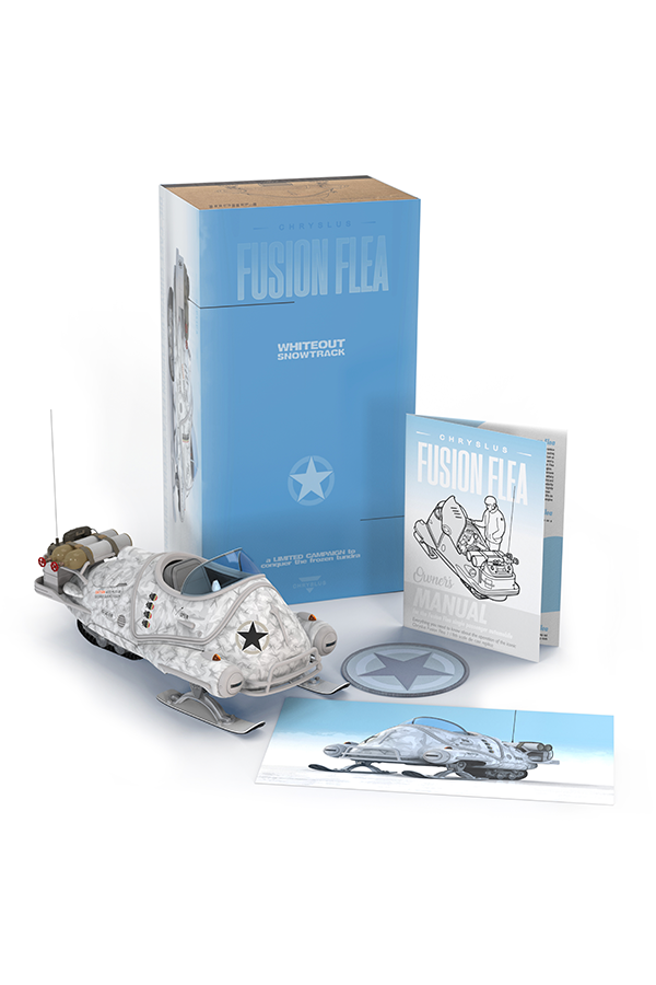 Alternative view of Fallout Whiteout Snowtrack Flea Die-Cast Replica