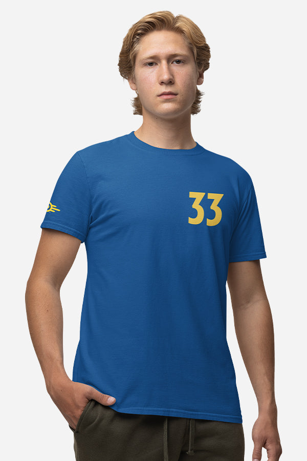 Alternative view of Fallout Vault 33 Tee