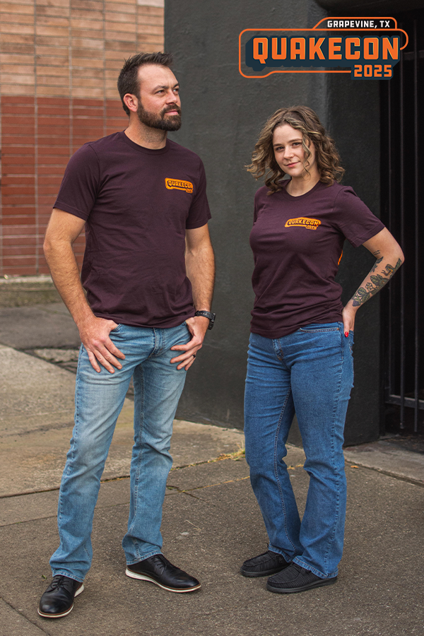 Alternative view of QuakeCon 2025 Graphic Tee