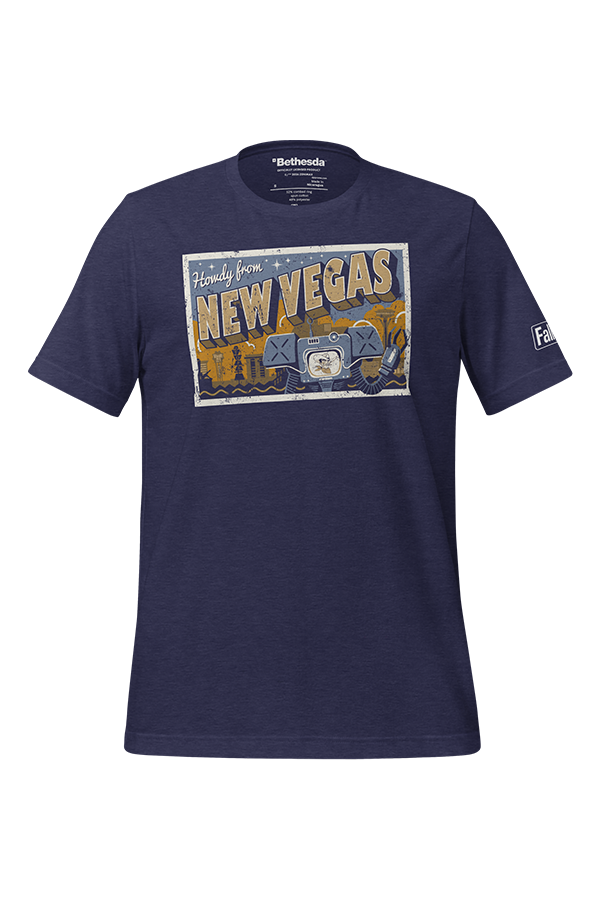 Alternative view of Fallout Howdy From New Vegas Tee