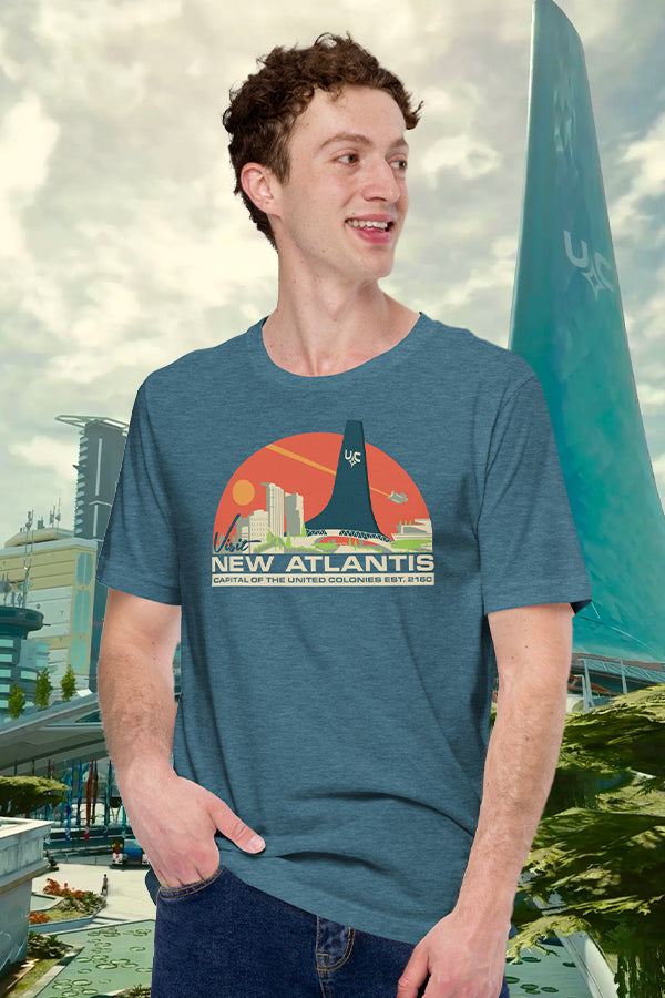 Alternative view of Starfield Visit New Atlantis Tee