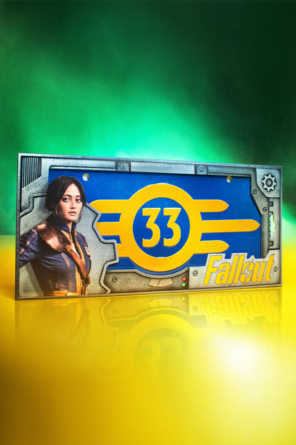 Alternative view of Fallout Series Vault 33 Metal License Plate