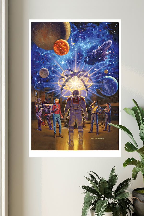 Alternative view of Starfield Secrets of the Universe by Greg Hildebrandt Lithograph