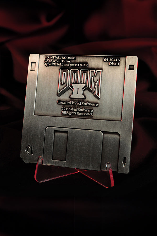 Alternative view of DOOM 2 Commemorative Floppy Disk (Antique Silver Edition)