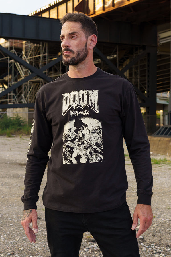 Alternative view of DOOM Rip and Tear Long Sleeve