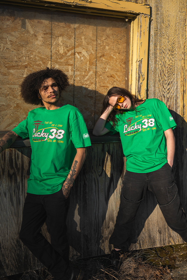 Alternative view of Fallout New Vegas Lucky 38 Casino Tee