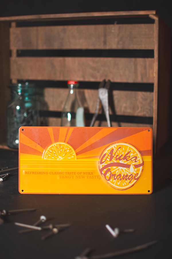 Alternative view of Fallout Nuka Orange Tin Sign