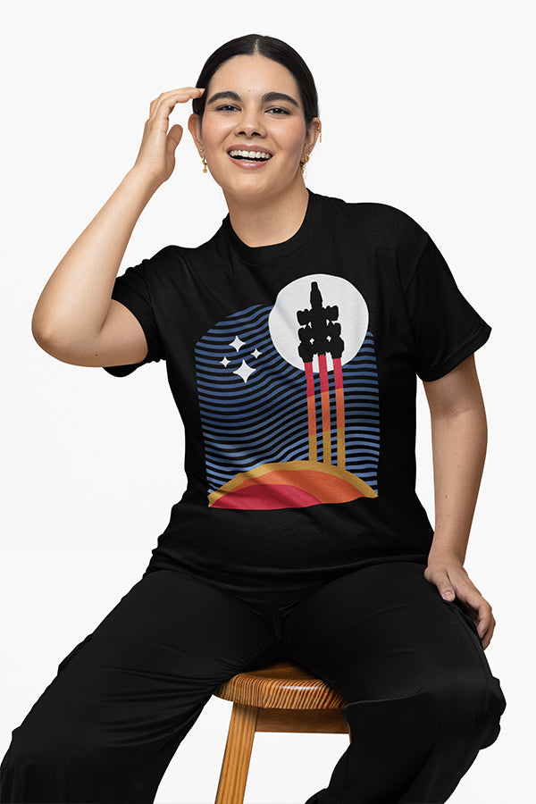 Alternative view of Starfield Space Minimalist Tee