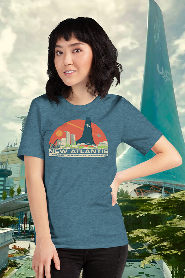 Starfield Visit New Atlantis Tee - Image 3
