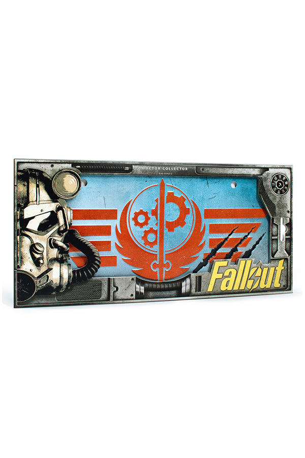 Fallout Series Brotherhood of Steel Metal License Plate - Image 3