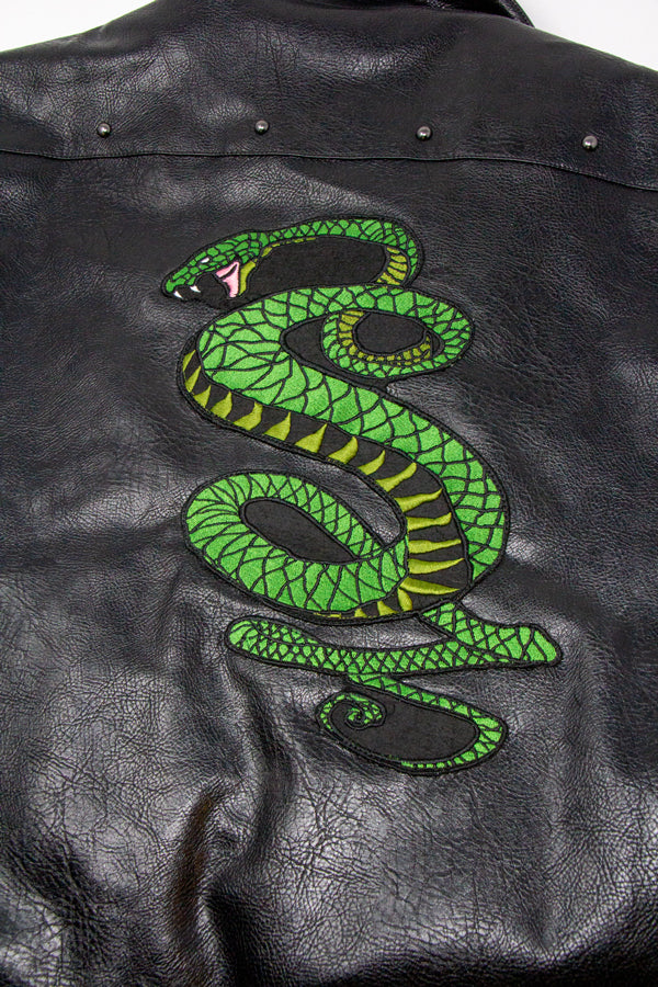 Tunnel Snakes Vegan Leather Jacket - Image 4
