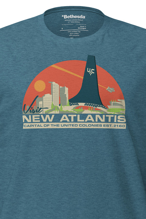 Starfield Visit New Atlantis Tee - Image 6